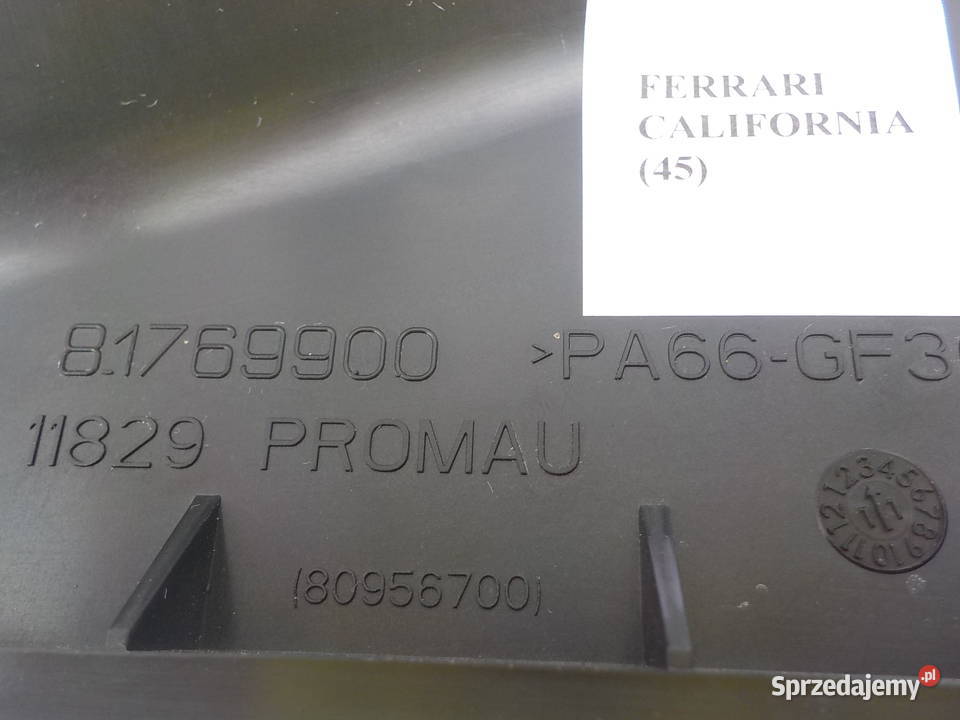 WLOT DOLOT POWIETRZA FERRARI CALIFORNIA osobowe Pozostałe