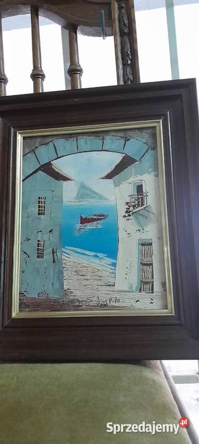 Obraz oryginał drewnianej ramie Oleśnica