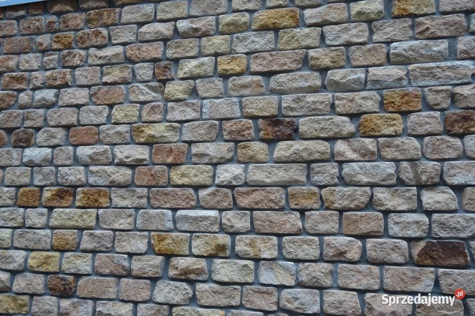 Cegła bloczek kamień łupany murowy na ściany elewacje murki