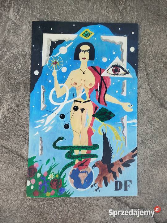 Duży obraz surrealizm symbolizm oryginał Czechy Opole