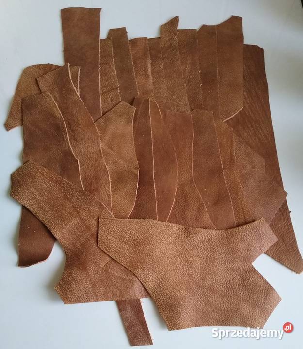 Skóra 565 g Naturalna Włoska Brązowy Postarzana Gdańsk