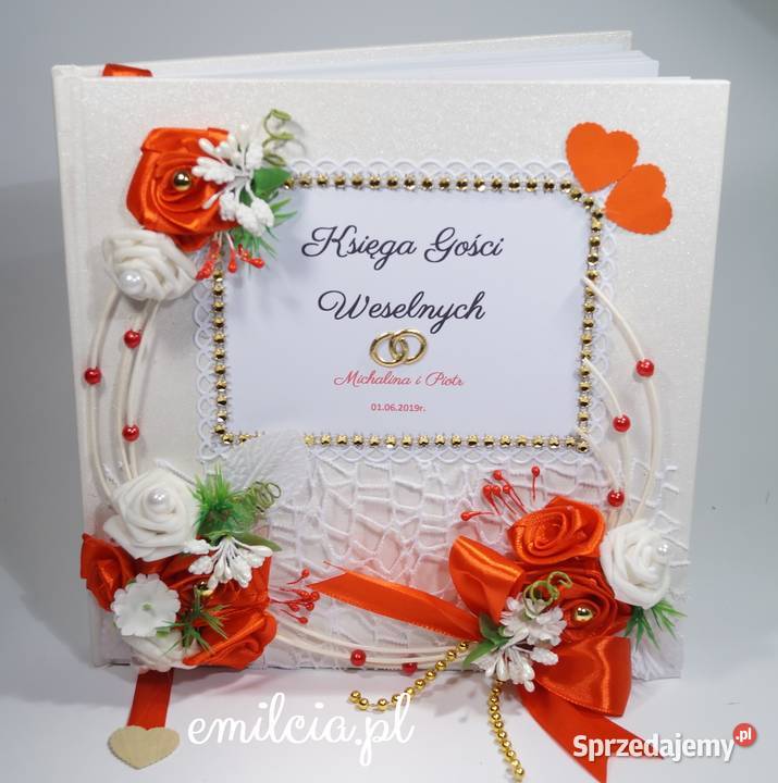 Księga Gości Album kolor Biel Zieleń z dodatkiem lubuskie Zielona Góra