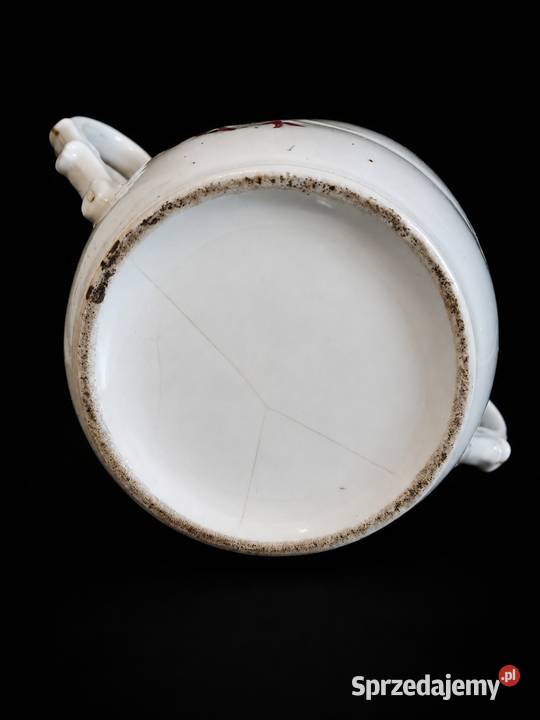 Porcelanowa cukiernica vintage Romantyczny motyw Poddębice