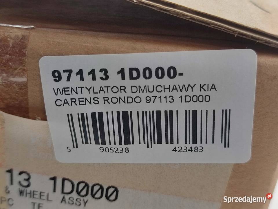 WENTYLATOR DMUCHAWY KIA CARENS III MPV UN sprzedam
