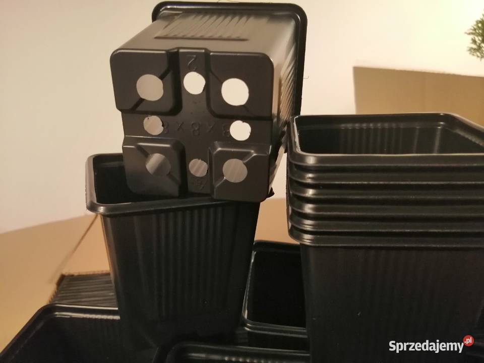 Doniczka kwadratowa 8x88028L Wrocław Pozostałe Brzezina