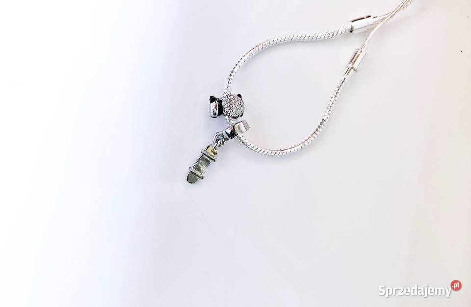 Srebrna bransoletka modułowa z zawieszkami Warszawa