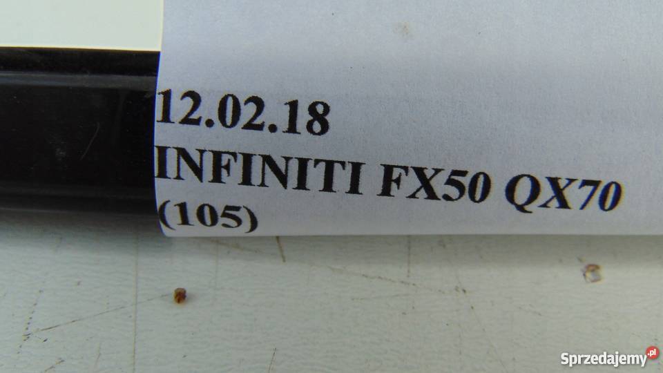 LISTWA DACHOWA SZYBY USZCZELKA LEWA INFINITI osobowe Nowy Tomyśl