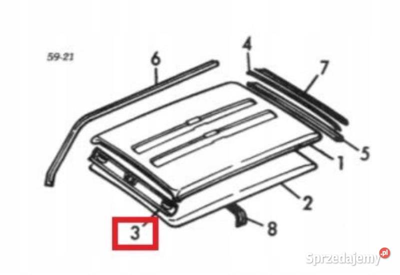 LISTWA DACHOWA DACHU SUZUKI SAMURAI ORYGINAŁ