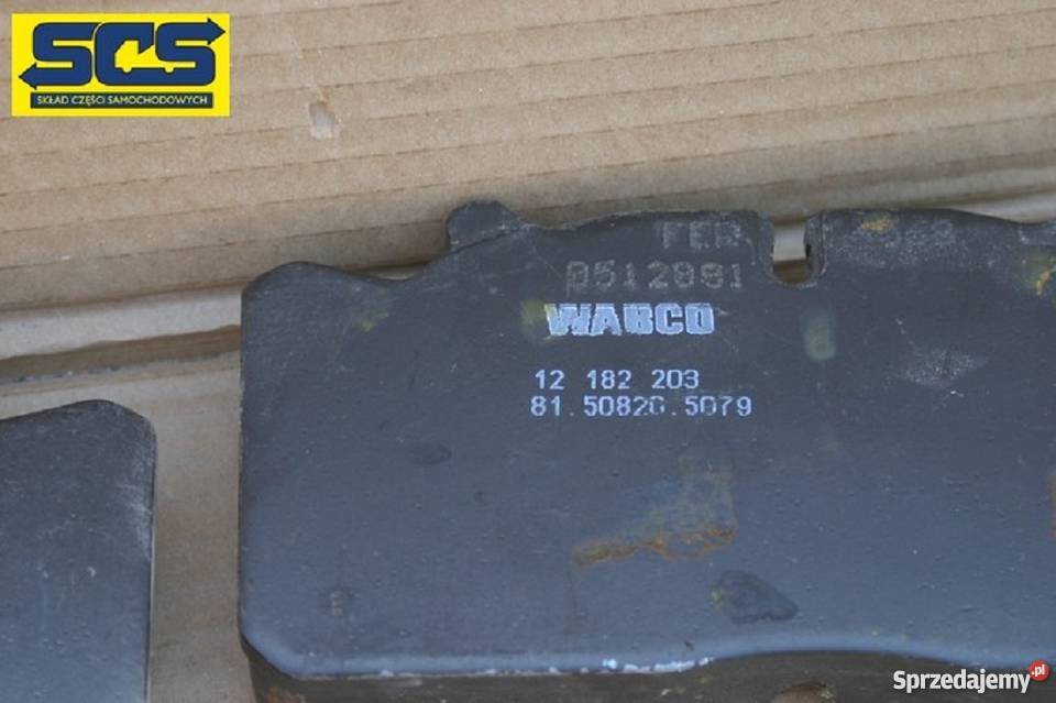 MAN KLOCKI HAMULCOWE WABCO 81508205079 NOWE Bieleń