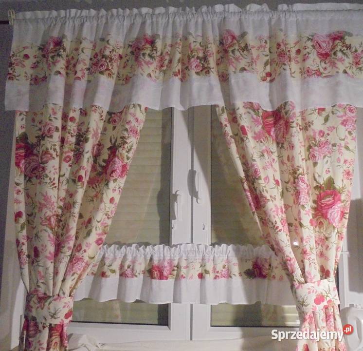 komplet zasłony lambrekin zazdroski wielokolorowy kujawsko-pomorskie Włocławek sprzedam
