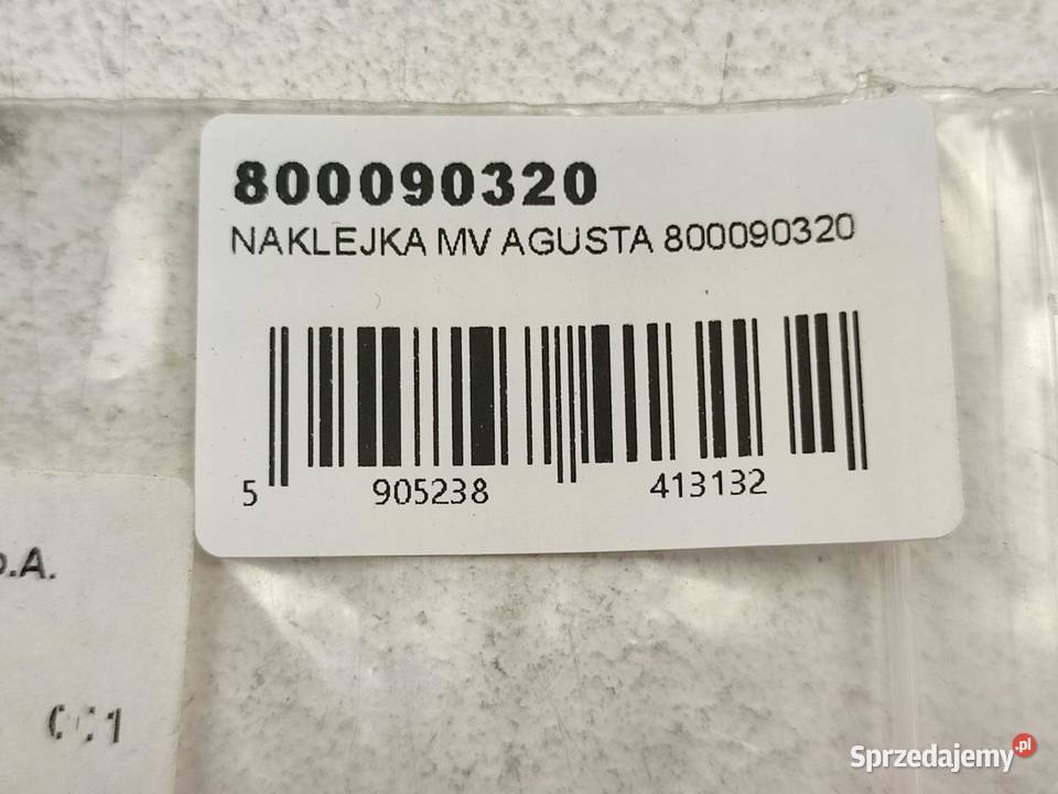 NAKLEJKA F4 NA ZADUPEK PRAWA STR MV AGUSTA F4 sprzedam