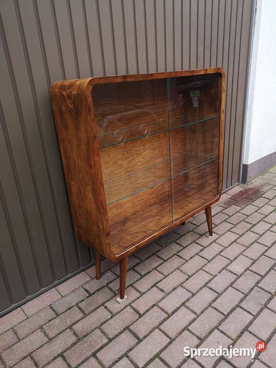 Witryna Biblioteka ARTDECO Orzech Stara Antyk Swarzędz