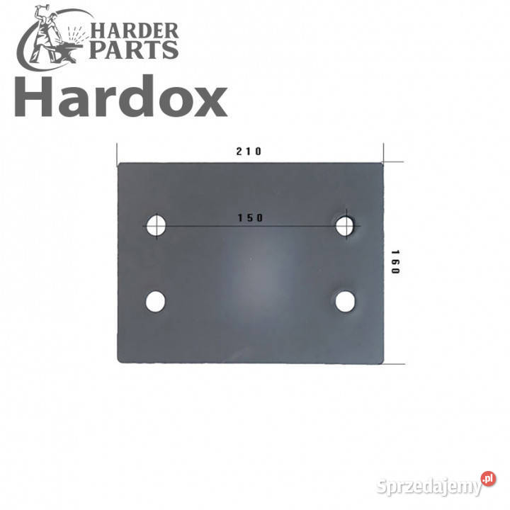 Nakładka HARDOX 41793ZS części do pługa nieuszkodzony