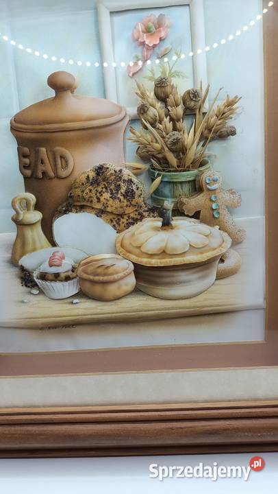 Obraz w ramie szkłem Kuchenny blat Zamość