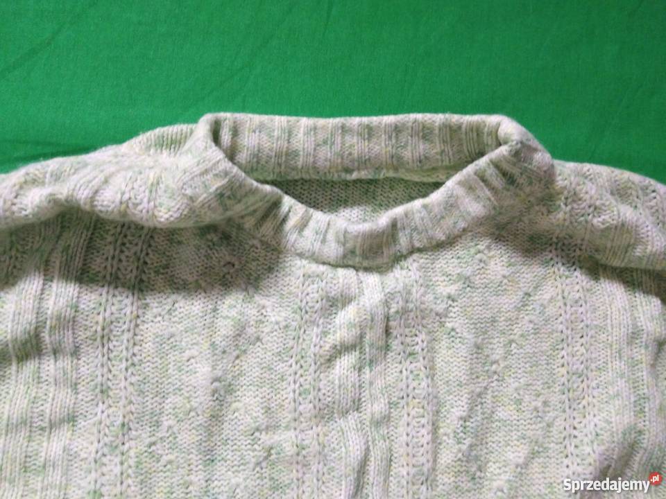 Wygodny lekki jasnozielony sweterek Wkładane przez głowę  Warszawa