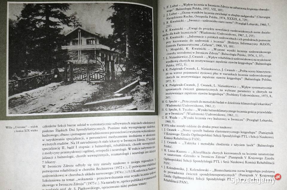 Iwonicz Zdrój Monografia E Sokołowksa J Cwanek i Rok wydania 1984