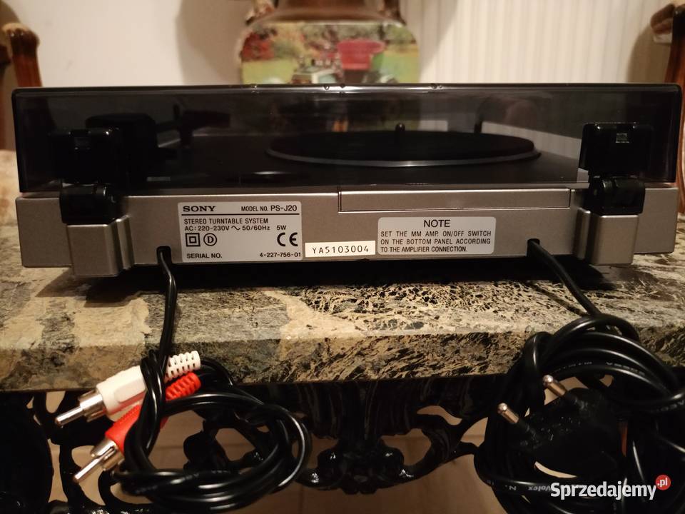 Gramofon SONY J20 z przedwzmacniaczem Drawski Młyn