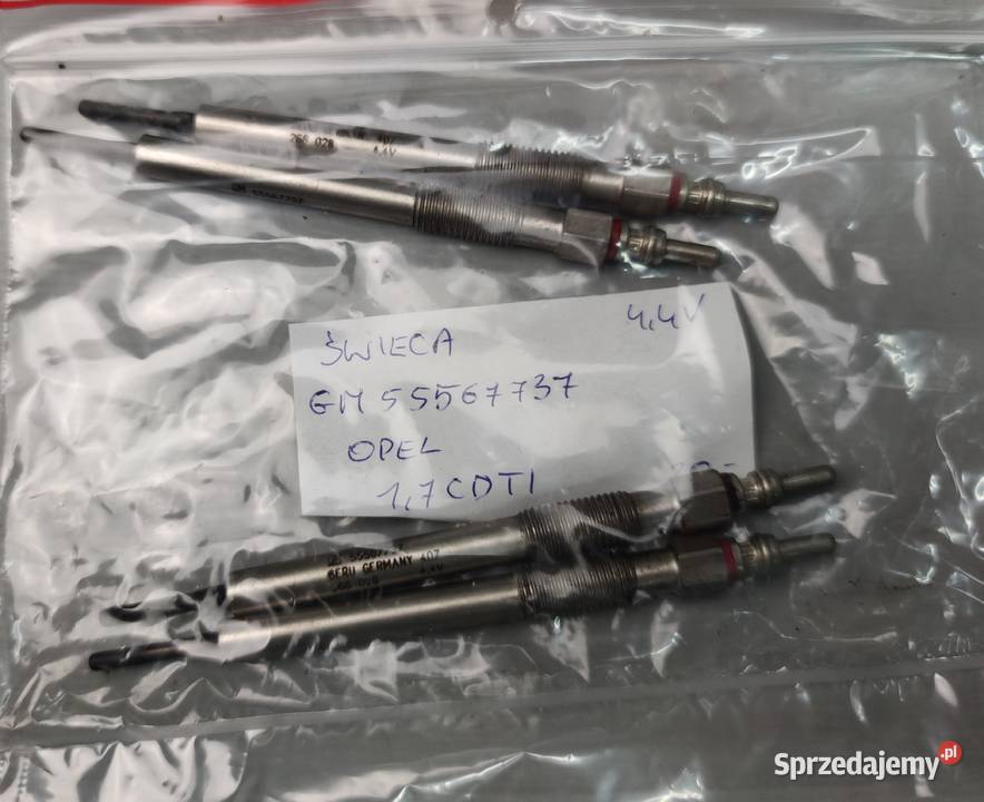 Świeca żarowa Opel 17 CDTI 44V GM55567737 Części samochodowe Suchedniów
