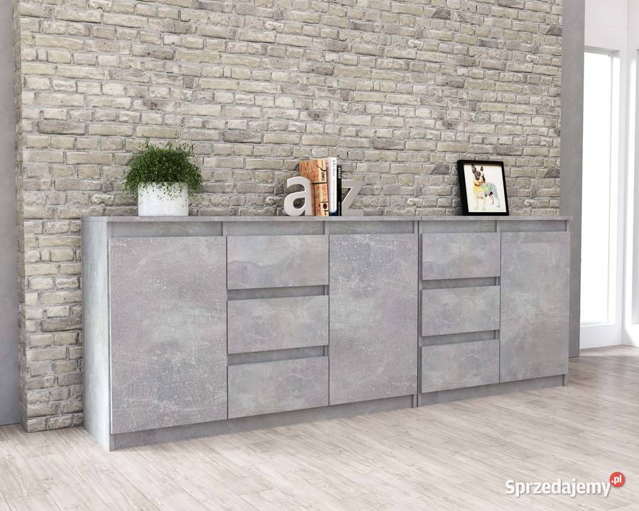 Komoda Duża Do Salonu Agnes 200 6 Szuflad Elbląg sprzedam