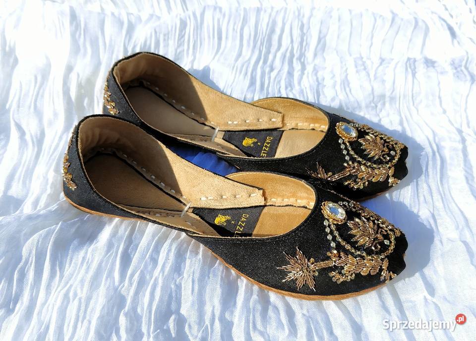 Czarne buty baleriny 38 39 balerinki khussa Szczecin