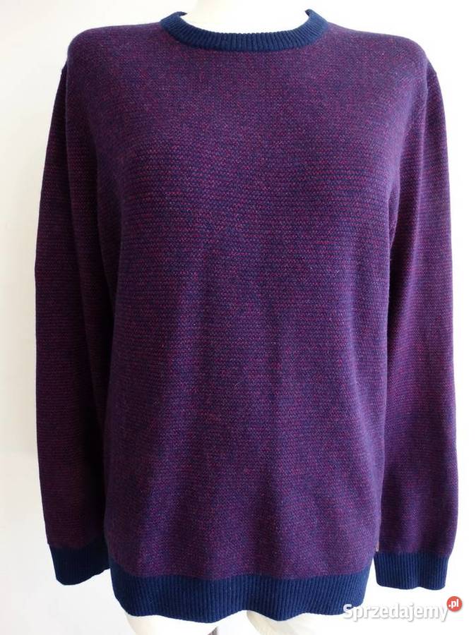 Sweter Wełniany 80 Wełna Merino Ciepły Crew Neck podlaskie Łomża
