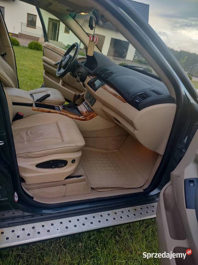 BMW X5 E53 bezwypadkowy 30 218 4x4 bluetooth pomorskie Kościerzyna sprzedam