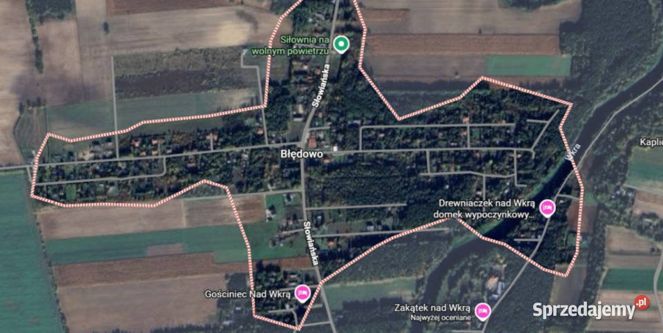 Działka budowlana 2046 m z MPZP 500 m Wkry budowlana Błędowo