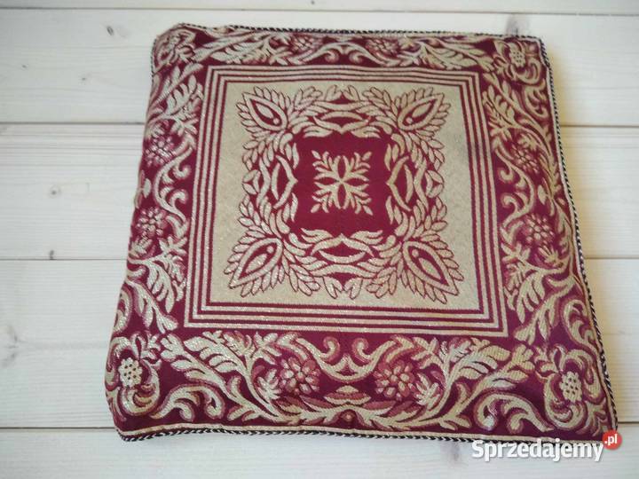 Piękna poduszka poszewka elegancka ozdobna haft pomorskie