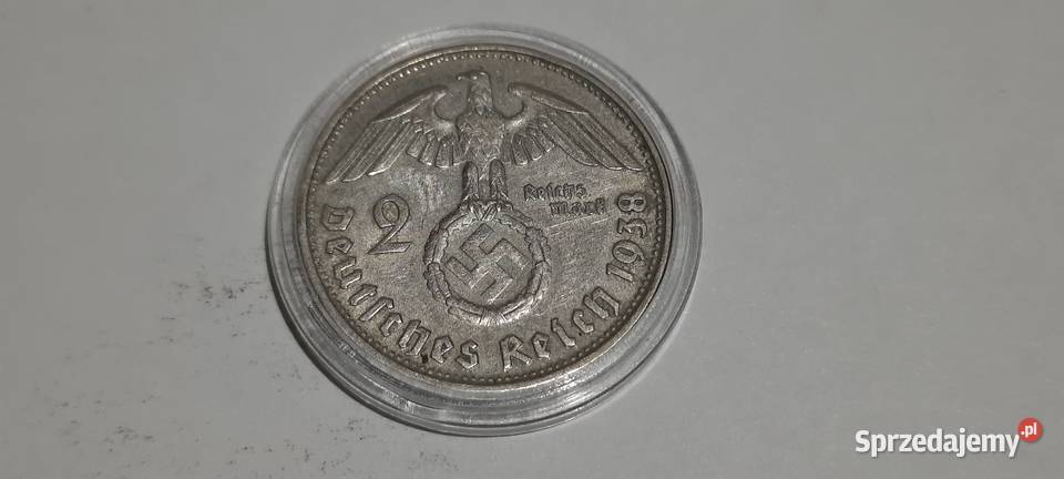 moneta Niemcy Trzecia Rzesza 2 reichsmarki 1938