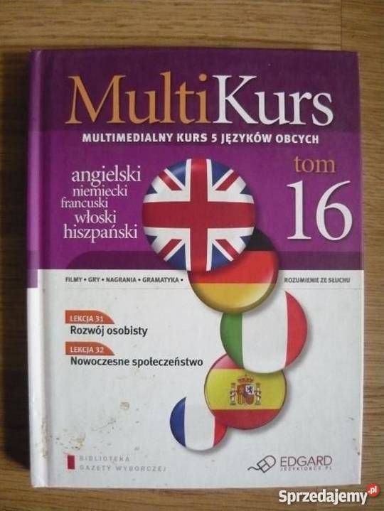 MULTIKURS 5 języków 10 książek z płytami Warszawa