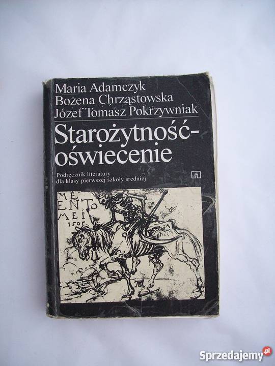 STAROŻYTNOŚĆ OŚWIECENIE ADAMCZYK CHRZĄSTKOWSKA tradycyjny podręcznik Warszawa