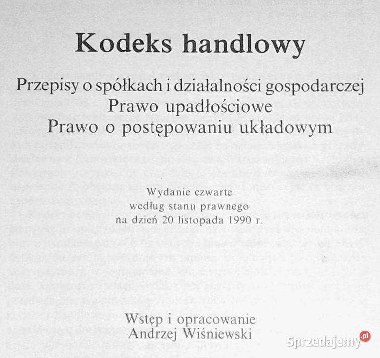 Kodeks handlowych Andrzej Wiśniewski miękka Chełm