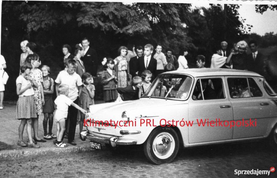 Skoda 1000 MB stare zdjęcie czarno białe śląskie Bielsko-Biała sprzedam