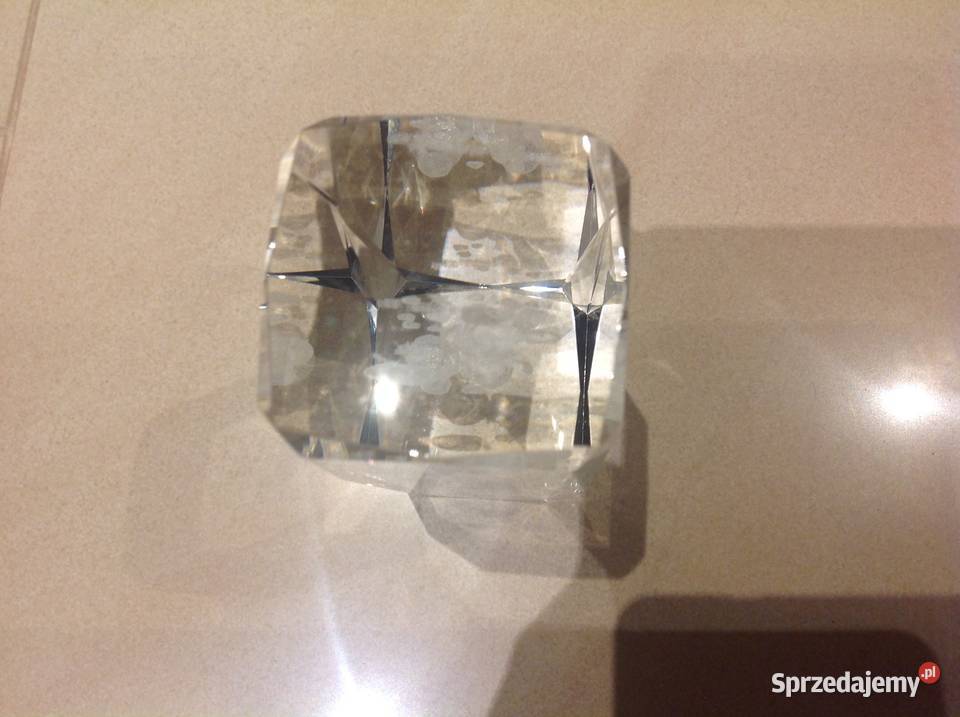 Statuetka kryształowa I love you 3D przezroczysty Dekoracje i ozdoby Nowa Sól