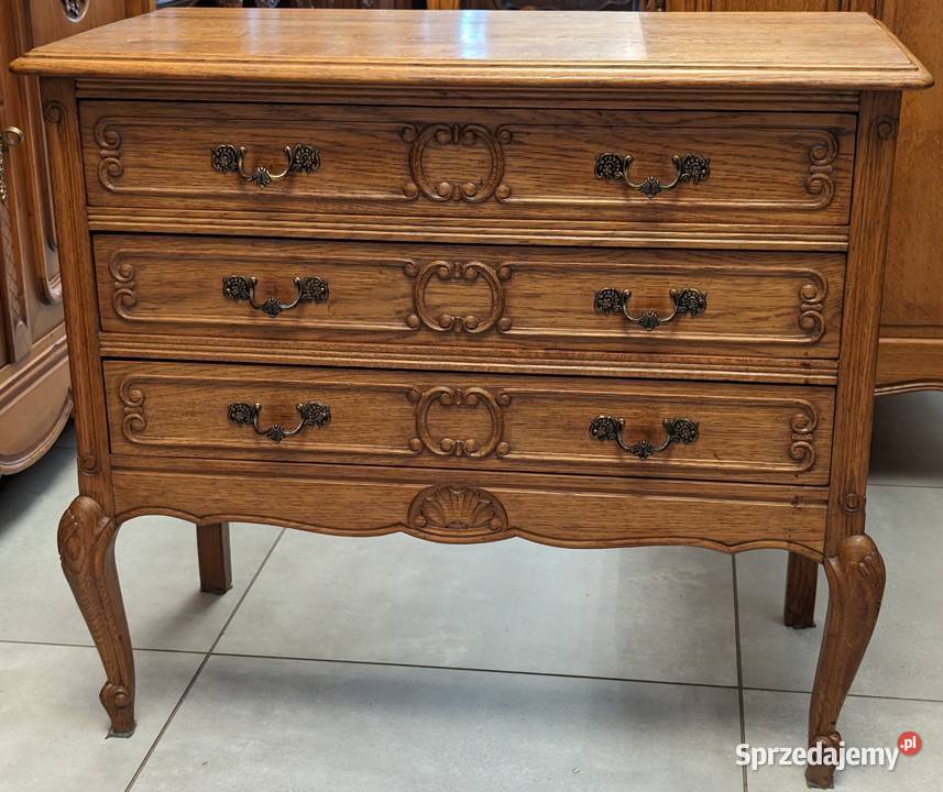 Dębowa komoda ludwikowskasklep Dąbrowa Górnicza Meble śląskie