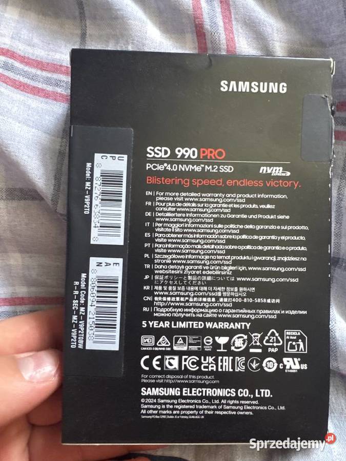Dysk SAMSUNG 990 PRO SSD 2TB wewnętrzny Lubin