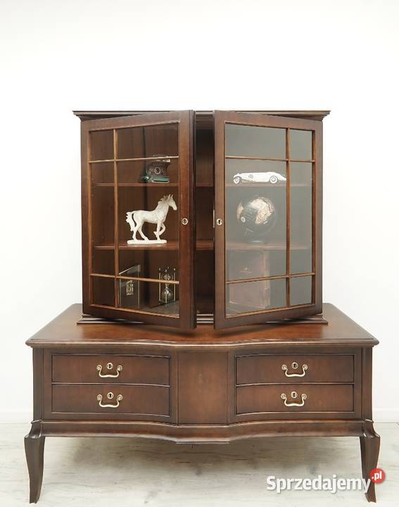 Zabytkowa witryna z lat 30tych w stylu art deco Meble Jerka