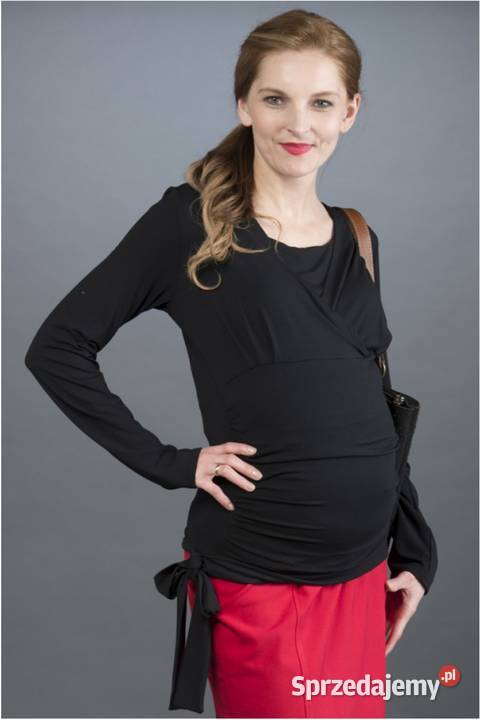 36 S Bluzka ciążowa Daphne Black do karmienia Szczerbice