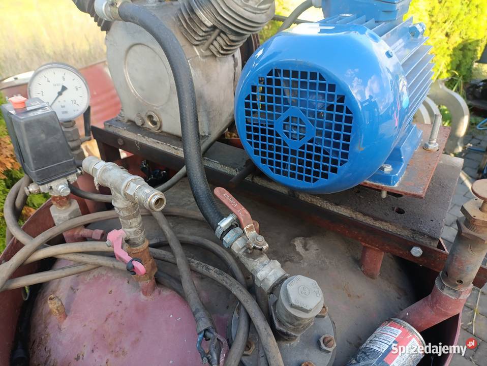 Kompresor 2 tłoki silnik 400V