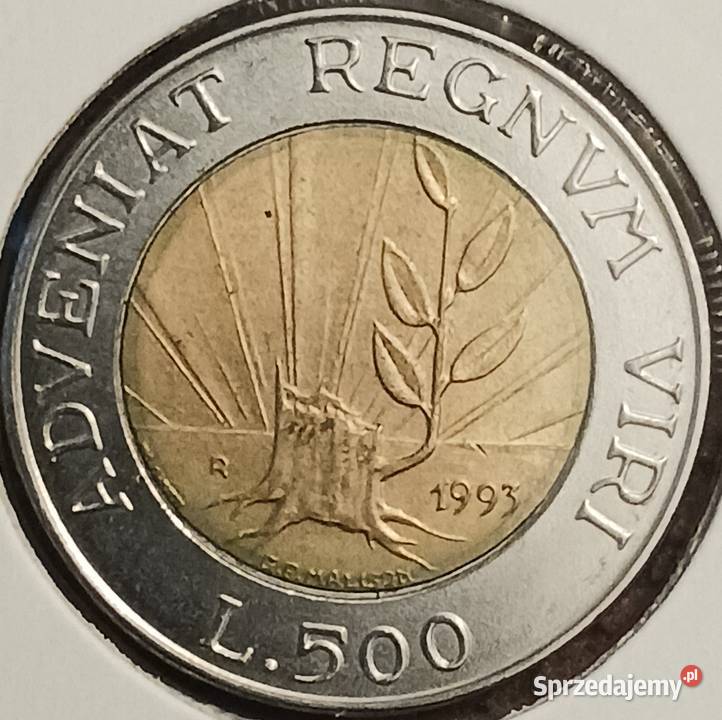 500 Lirów San Marino 1993 r sprzedam