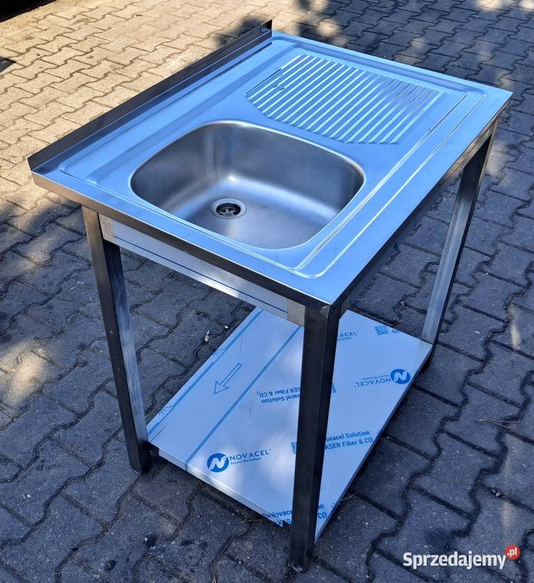 ZLEW 1 KOMOROWY Z PÓŁKĄ 806085 M1488N Nowe Skalmierzyce