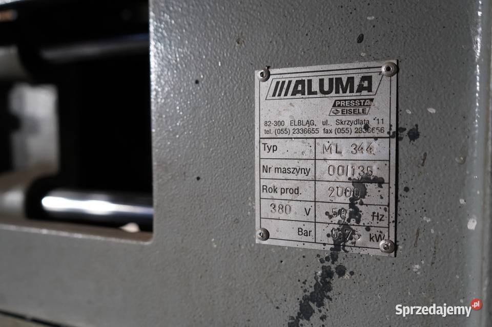Frezarka do słupków ALUMA ML 344 Wałcz