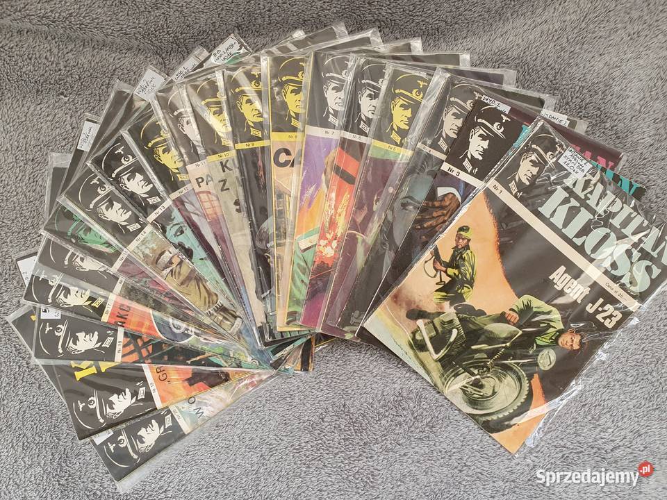 Kapitan Kloss zestaw 19 zeszytów wydanie 2 Gdynia