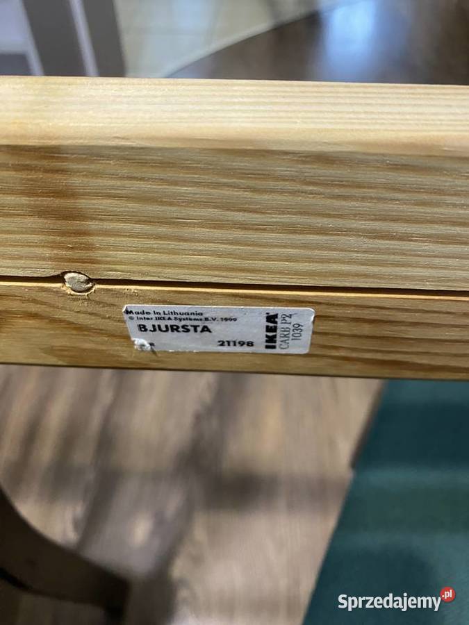Stół i krzesła Bjurst Ikea