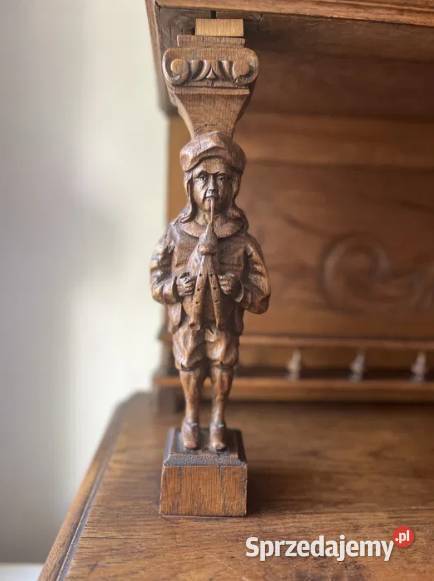 Kredens zabytkowy holenderski antyk lity dąb Olsztyn