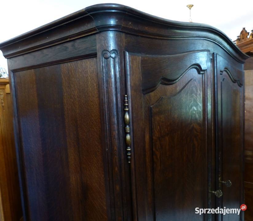 Dębowa ciemna szafa ludwikowskasklep Dąbrowa Meble