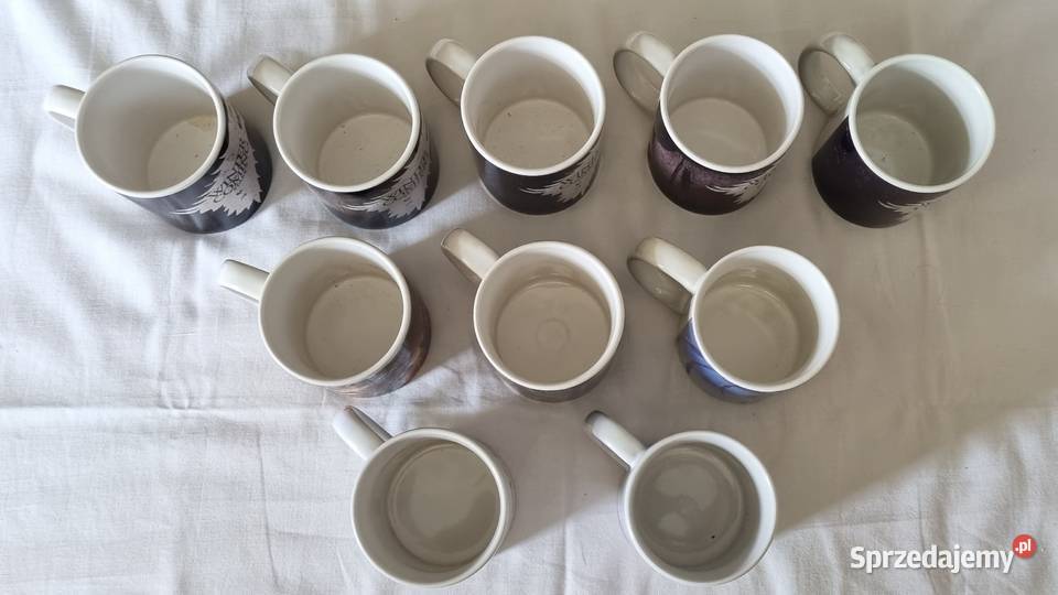 Ceramiczne kubki z uchem 10 sztuk Wyposażenie wnętrz Warszawa