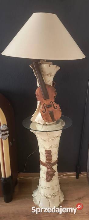 Unikalna lampa podłogowa ze stolikiem motyw Słupsk sprzedam