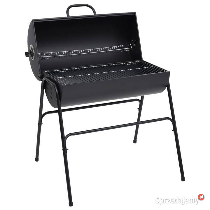Grill beczkowy z 2 rusztowaniami czarny 80x95x90 Warszawa