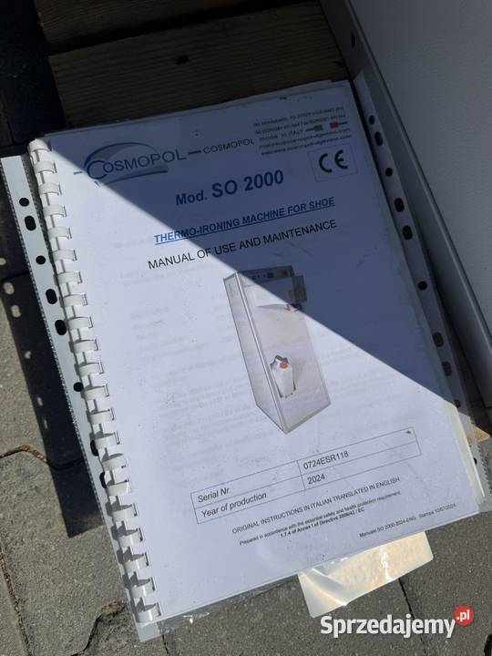 Cosmopol SO2000 Wygrzewarka maszyna do Produkcja Łaskarzew